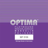 Optima Mandolin Flatwound Medium Gauge (.011 -.031), Full Set