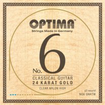 Optima No. 6 GNHTW 24K Gold and Nylon HT Wound 3rd Cl. Strings Full Set