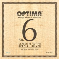 Optima No. 6 SCHT Special Silver, Carbon HT Guitar Strings, Full Set