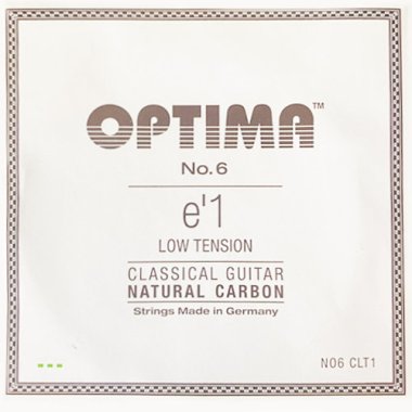 Optima NO6 CLT1 Natural Carbon, Low Tension, E1 single string