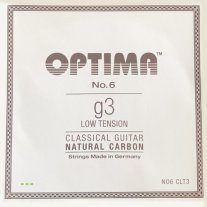 Optima NO6 CLT3 Natural Carbon, Low Tension, G3 single string