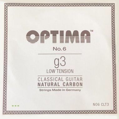 Optima NO6 CLT3 Natural Carbon, Low Tension, G3 single string
