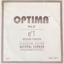 Optima NO6 CMT1 Natural Carbon, Medium Tension, E1 single string