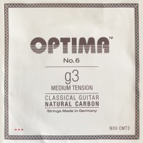 Optima NO6 CMT3 Natural Carbon, Medium Tension, G3 single string