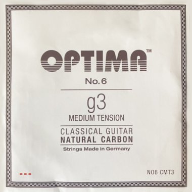 Optima NO6 CMT3 Natural Carbon, Medium Tension, G3 single string