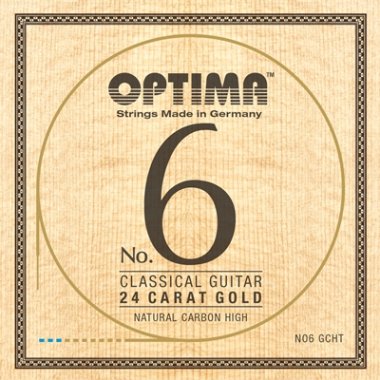 Optima NO6 GHT6 24K Gold Guitar String, Single Wound E