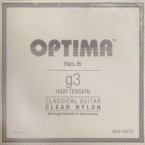 Optima NO6 NHT3 Clear Nylon, High Tension, G3 single string