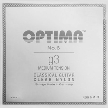 Optima NO6 NMT3 Clear Nylon, Medium Tension, G3 single string