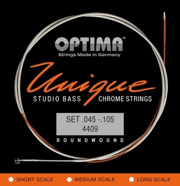 Optima Unique Studio Chrome Electric Bass (45-105), Full Set