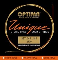 Optima Unique Studio Gold Electric Bass (45-105), Long Scale, Full Set