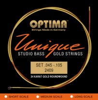 Optima Unique Studio Gold Electric Bass Strings Super Long 45-105
