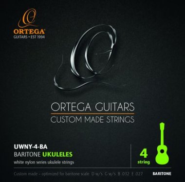 Ortega UWNY-4-BA Baritone Ukulele Strings, Full Set