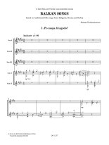 Ourkouzounov | Balkan Songs for 3 voices and 2 guitars