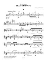 Ourkouzounov | Chant retrouve for solo guitar