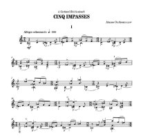 Ourkouzounov | Cinq impasses for solo guitar