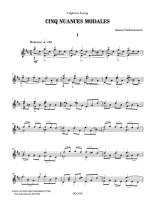 Ourkouzounov | Cinq nuances modales for solo guitar