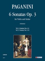 Paganini | 6 Sonatas Op. 3 for Violin & Guitar Vol. 1 for gtr & violin Paganini | 6 Sonatas Op. 3 for Violin & Guitar Vol. 1 for gtr & violin