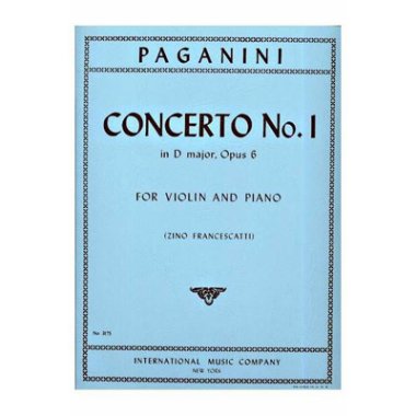 Paganini | Concerto No. 1, in D major, Op. 6 violin and piano