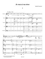 Panneton arr. Boisvert | Je vous ai vue rever - clarinet and string qt
