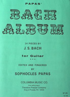 Papas | Bach Album: 14 Pieces by J.S. Bach for solo guitar