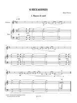 Perron | 6 Hexagones for clarinet and piano