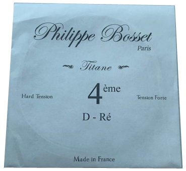 Philippe Bosset Titanium Classical, HT Single String - D 4th
