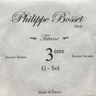 Philippe Bosset Titanium Classical, NT Single String - g 3rd