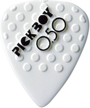 Pickboy Ceramic Nylon Grip Pick, White 0.50mm, One Pick