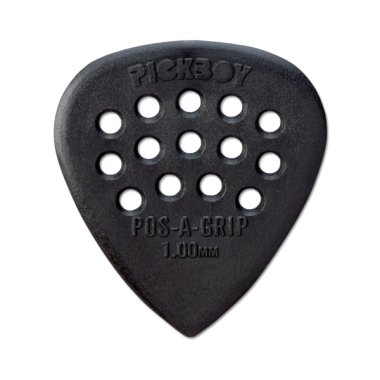 Pickboy Heavy Black Carbon/Nylon Pos-A-Grip Pick, 1.00mm, One Pick