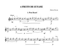 Pierrat | 4 fruits de Guyane for solo guitar