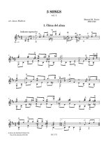 Ponce | 5 Songs, vol. 1 for solo guitar