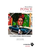 Ponce arr. by Bataini | 13 Canciones mexicanas for guitar and voice