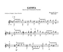 Ponce arr. by Caceres | Gavota for solo guitar