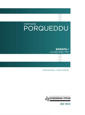 Porqueddu | Sonata I - Le Case sotto i Pini for solo violin