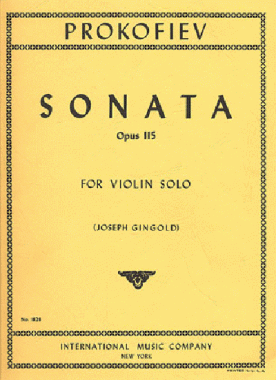 Prokofiev | Sonata Op 115 for violin solo