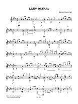 Pujol | Lejos de casa for solo guitar