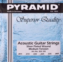 Pyramid 304 Silver-Plated Acoustic Guitar Strings 11-47