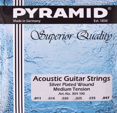 Pyramid 304 Silver-Plated Acoustic Guitar Strings 11-47