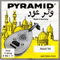 Pyramid 652 /11 Arabic Oud 11-String Brass Wound Black Nylon