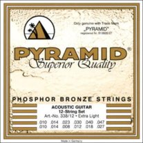 Pyramid Acoustic Guitar Strings Phosphor Bronze 12-String 10-47