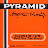 Pyramid Black Nylon Tape Wound Electric Bass Strings Long Scale 55-112
