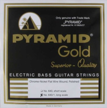 Pyramid Chrome-Nickel Flat Wound 4 String 40-105 Long Scale
