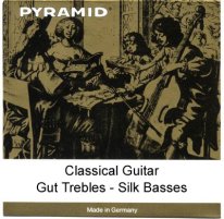 Pyramid Classical Guitar, Gut Trebles and Silk Basses, Full Set
