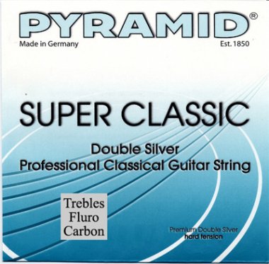 Pyramid Fluro Carbon HT Classical Guitar Strings, Treble Set