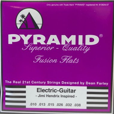 Pyramid Fusion Flats Round Core Flatwound, Jimi Hendrix Inspired 10-38