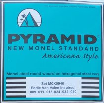 Pyramid New Monel Standard Electric Guitar Strings Eddie Van Halen Inspired Set 09-40 Pyramid New Monel Standard Electric Guitar Strings Eddie Van Halen Inspired Set 09-40