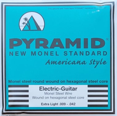 Pyramid New Monel Standard Electric Guitar Strings Extra Light 09-42