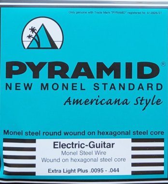 Pyramid New Monel Standard Electric Guitar Strings Extra Light Plus 095-44