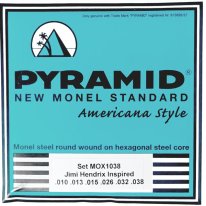 Pyramid New Monel Standard Electric Guitar Strings Jimi Hendrix Inspired Set 10-38