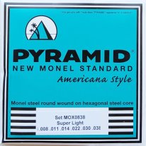 Pyramid New Monel Standard Electric Guitar Strings Super Light 08-38